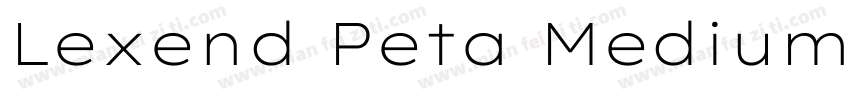 Lexend Peta Medium字体转换